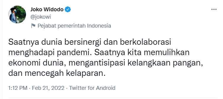 Twitter Jokowi