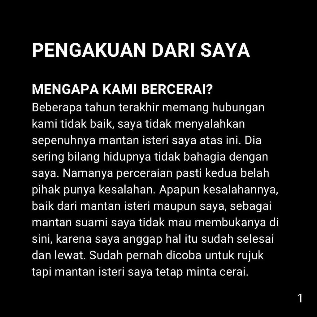 Klarfikasi Steno Ricardo mantan suami Mawar AFI