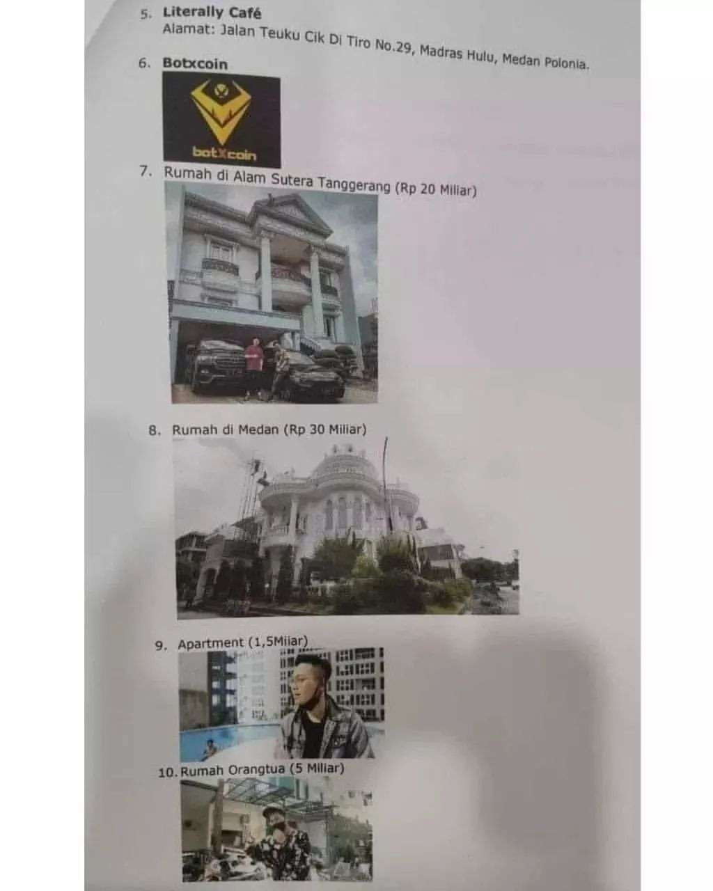 Aset Indra Kenz yang akan disita pihak berwajib
