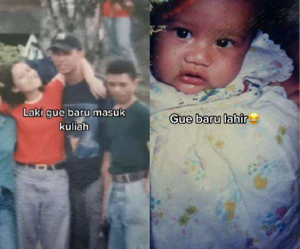 Viral selisih usia pasangan ini bikin syok.
