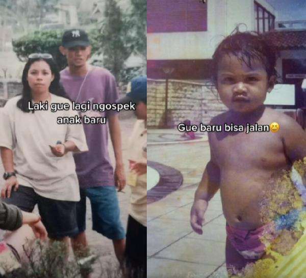 Viral selisih usia pasangan ini bikin syok.
