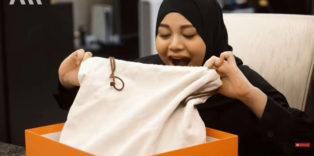 Aurel bahagia mendapatkan tas impian dari Atta Halilintar