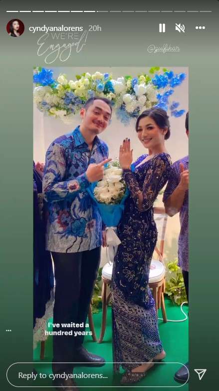 Lamaran Cyndyana Lorens Adik Kriss Hatta