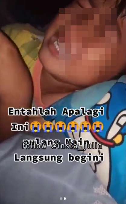 Bocah nangis tanya bapaknya
