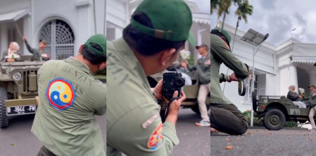 Aksi Ridwan Kamil Jadi Fotografer Prewed Dadakan