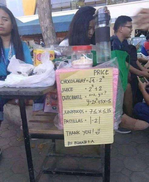 Daftar harga berikut bikin pembeli berpikir keras sambil ngakak.