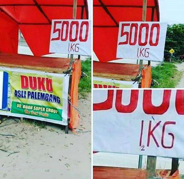 Daftar harga berikut bikin pembeli berpikir keras sambil ngakak.