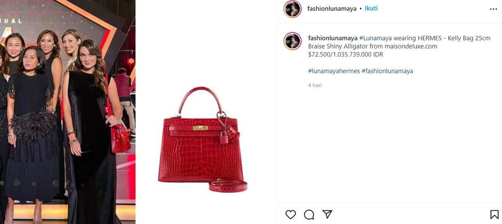 Tas mewah Luna Maya