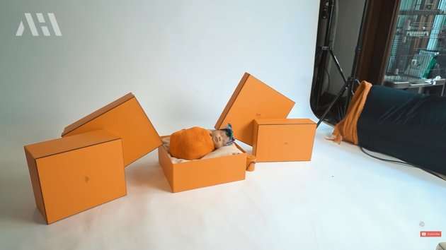 Pemotretan baby Ameena putri Aurel dan Atta Halilintar