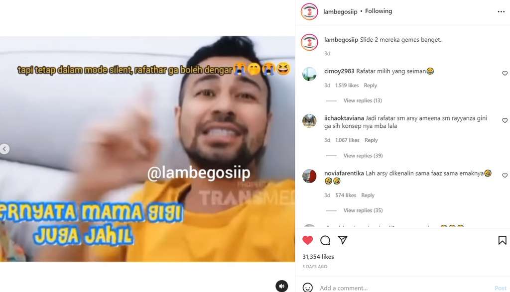 Rafffi Ahmad ledek Rafathar