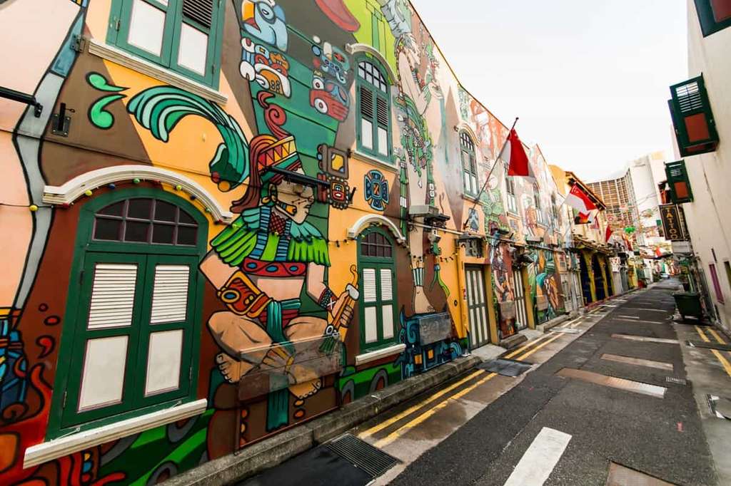 Mural at Kampong Glam's Gelam Gallery