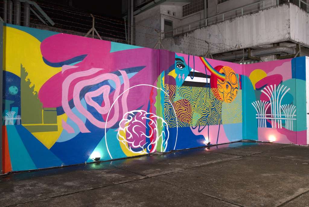 Puzzle Mural Under The Same Sun karya Stereoflow