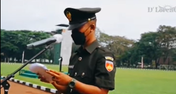 Prajuri TNI Bacakan Pidato untuk Ayah