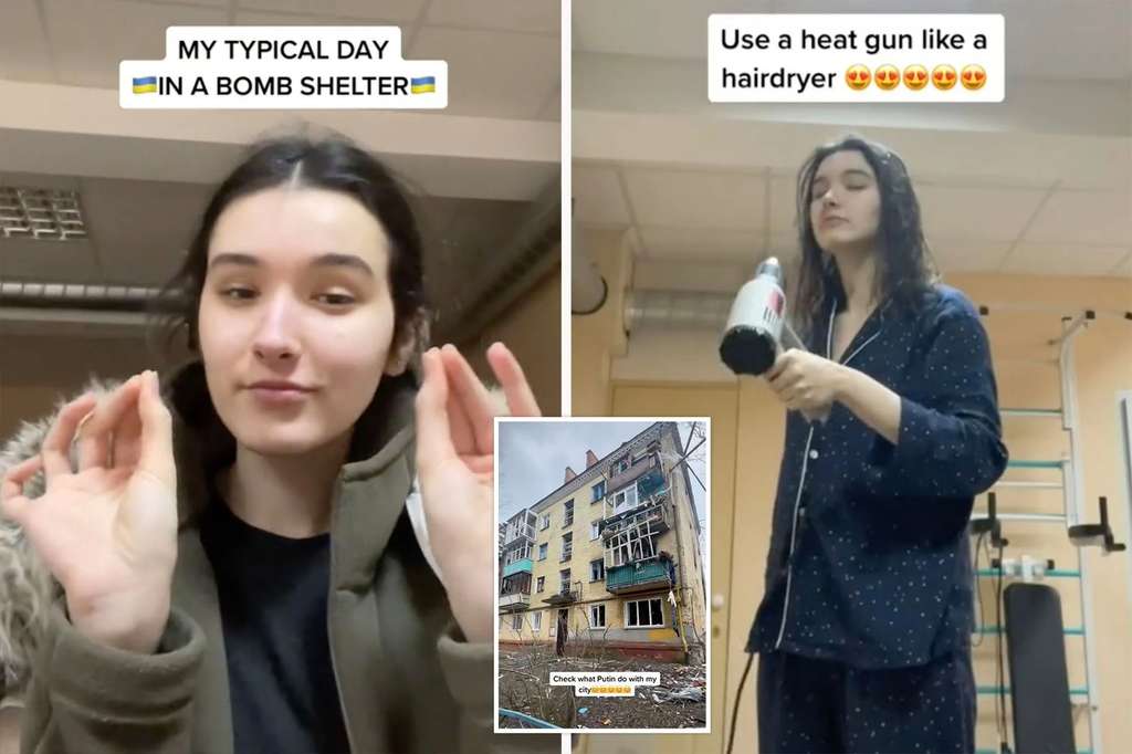 Viral Gadis Ukraina Dokumentasikan Hidup di Bunker Bawah Tanah