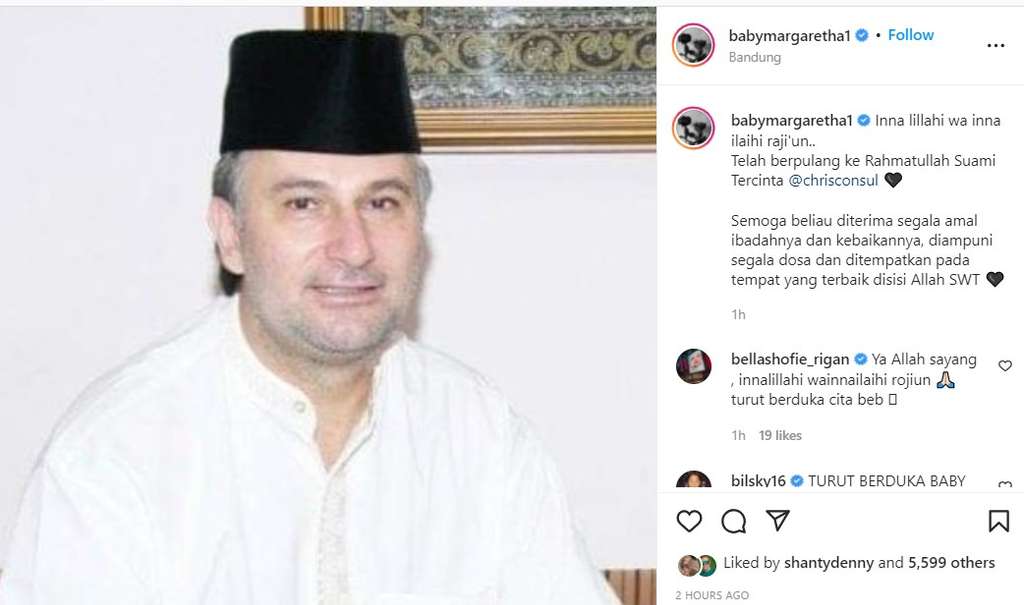 Unggahan Baby Margaretha meninggal