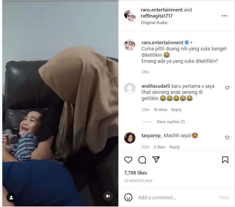 Rafathar minta digelitik