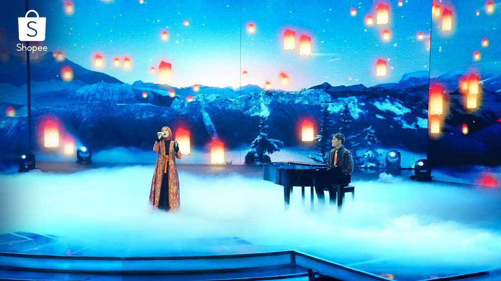 Harmonisasi Lesti & Billar pada saat melantunkan lagu Lentera dan Takdir Cinta
