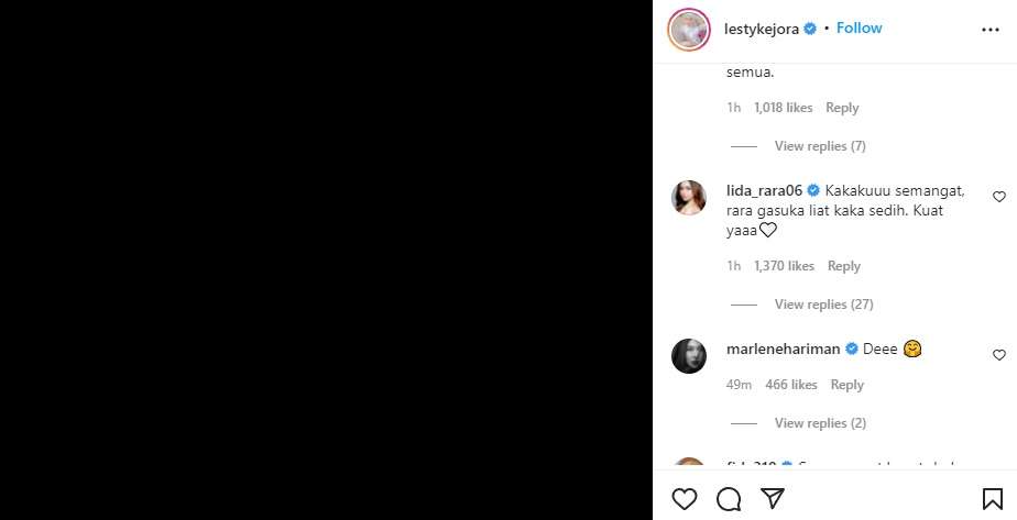 Unggahan Instagram Lesti Unggahan Instagram Lesti
