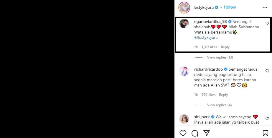 Unggahan Instagram Lesti Unggahan Instagram Lesti