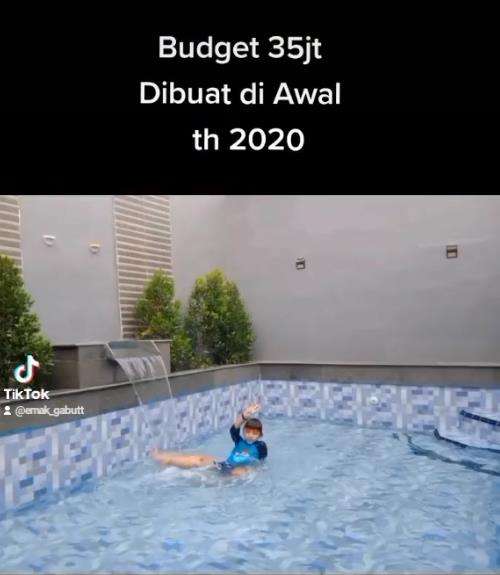 Viral kolam renang mini low budget yang menginspirasi.