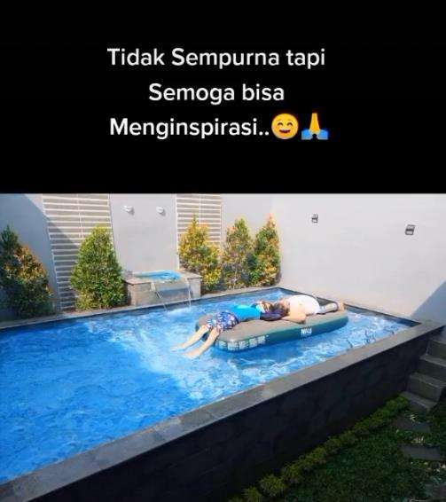 Viral kolam renang mini low budget yang menginspirasi.