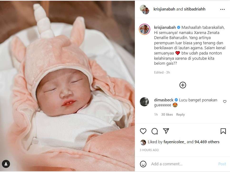 Wajah putri Siti Badriah dan Krisjiana Baharudin