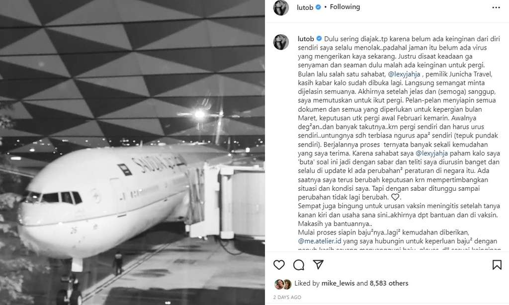 Unggahan Lulu Tobing