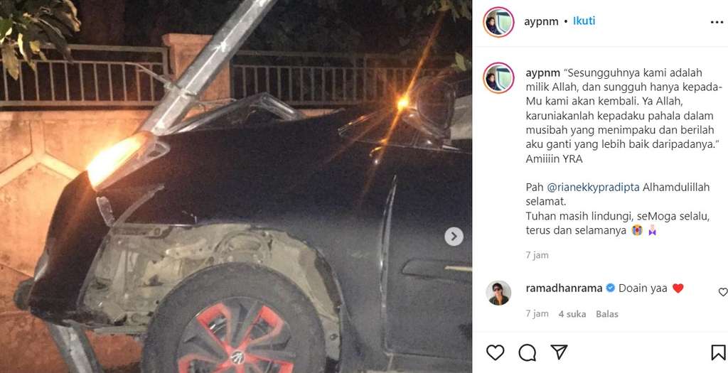 Rian Dmasiv kecelakaan