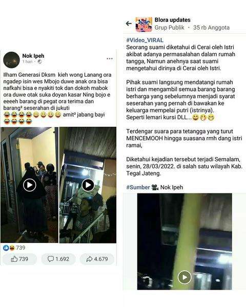 Suami ambil lagi seserahan yang sudah diberikan kepada istri.