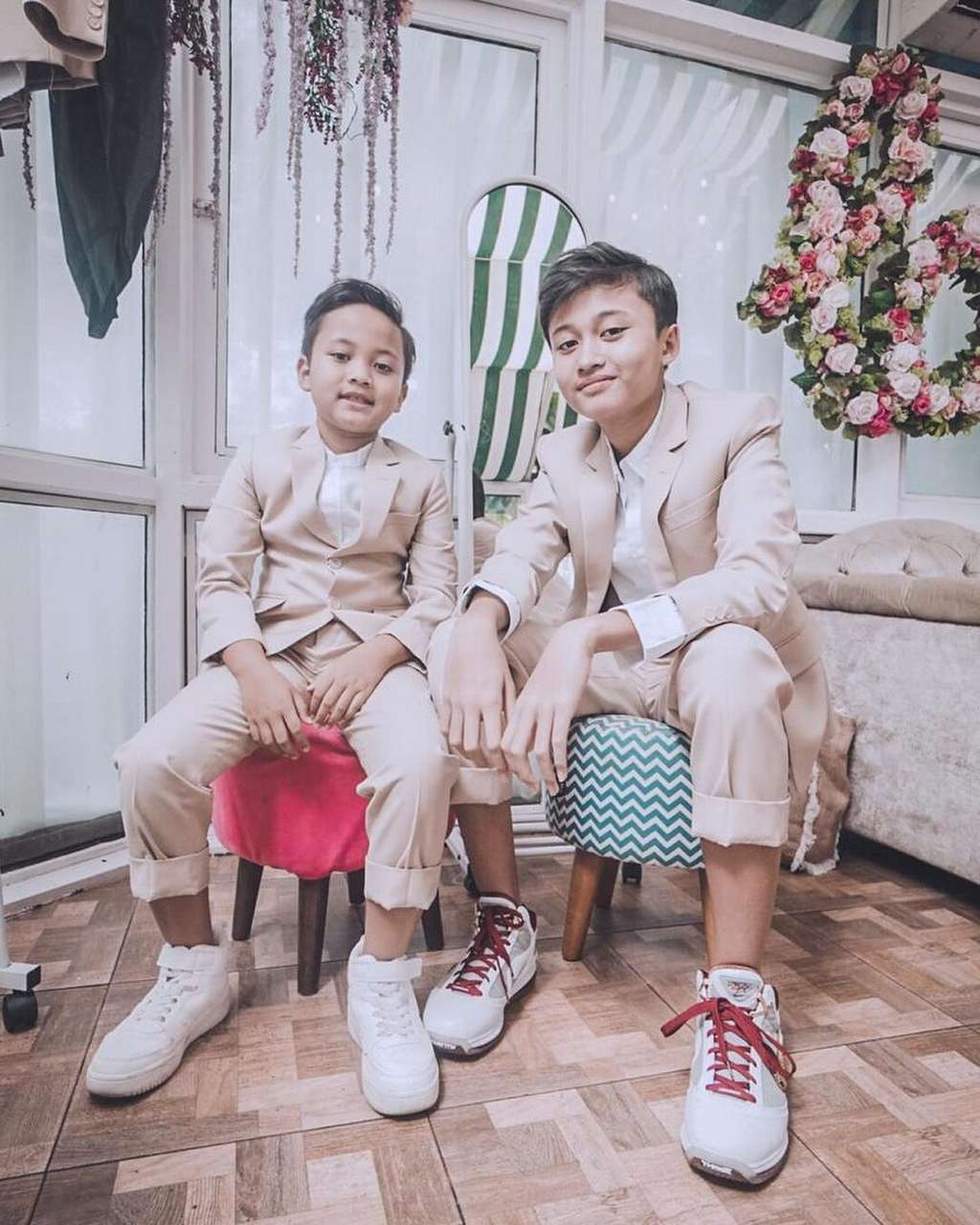 Rizwan Fadilah Putra Sule dan adiknya