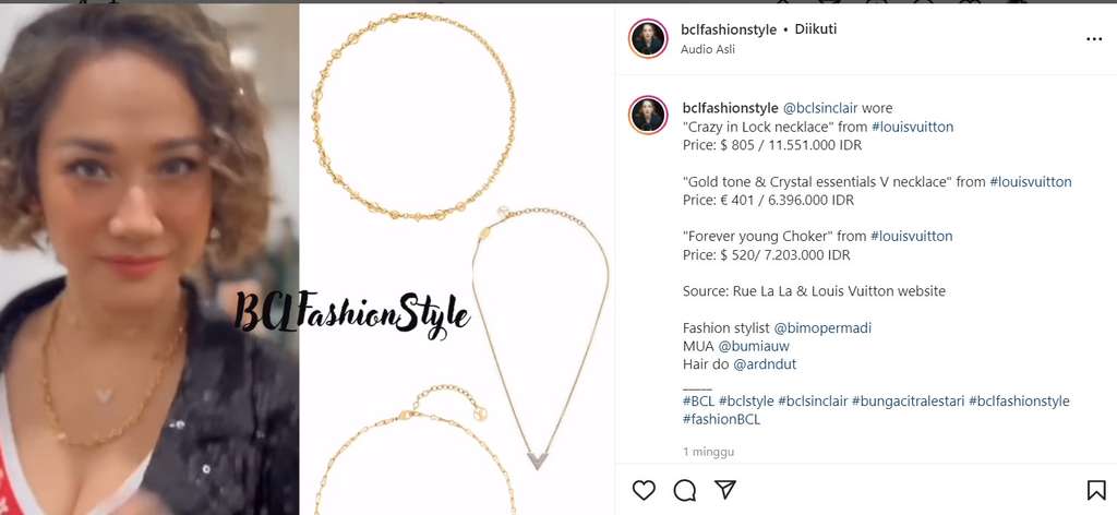 Kalung tumpuk BCL