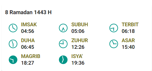 Jadwal Imsak