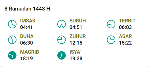 Jadwal Imsak