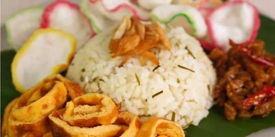 Nasi gurih daun jeruk