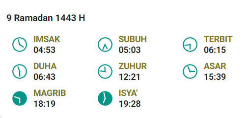 Jadwal Buka Mataram