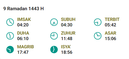 Jadwal Buka Tegal