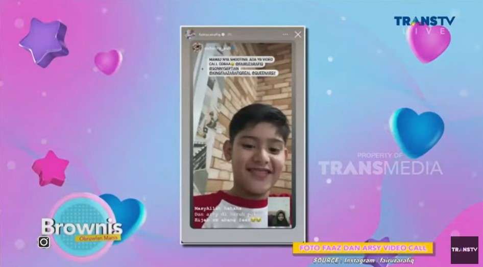 King Faaz video call sama Arsy Hermansyah