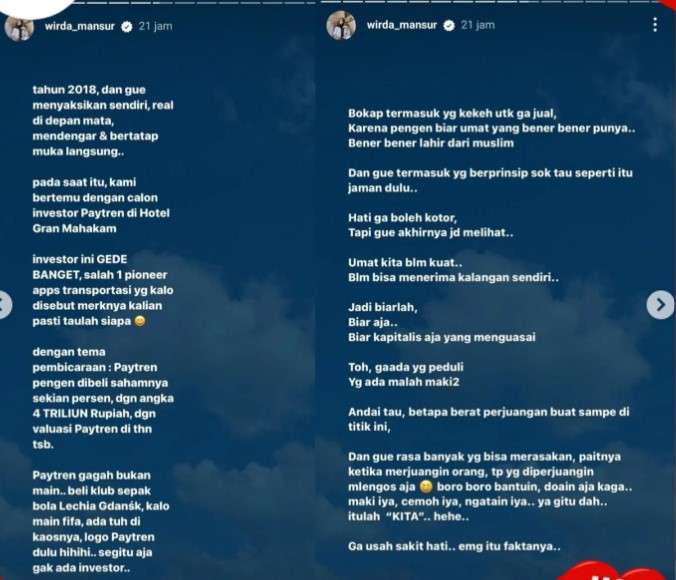 Unggahan Wirda Mansur