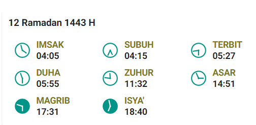 Jadwal Imsak Pasuruan