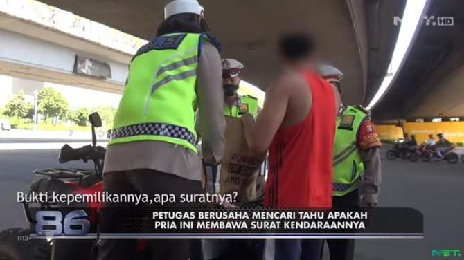 pengendara atv ditilang