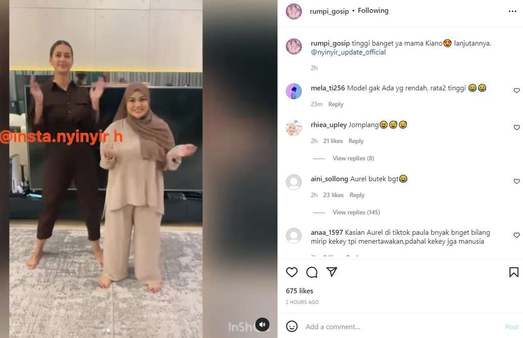 Paula Verhoeven dan Aurel Hermansyah