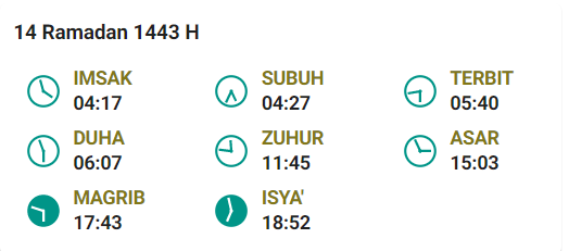 Jadwal Imsak Pekalongan