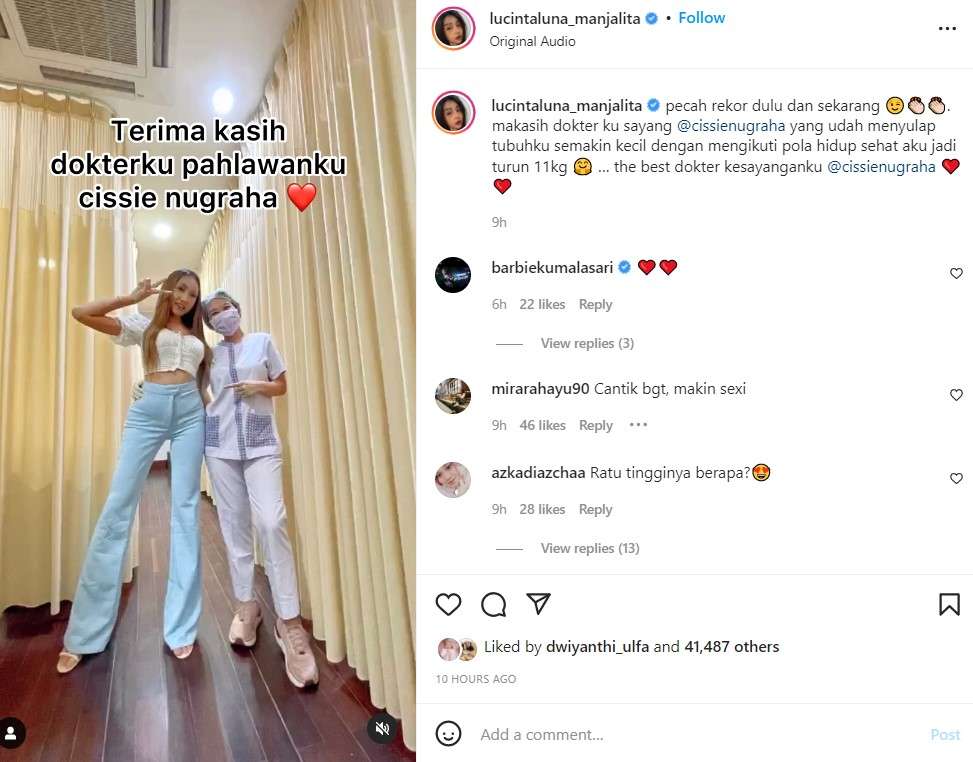 Unggahan Lucinta Luna Unggahan Lucinta Luna