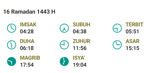 Jadwal Imsak Depok