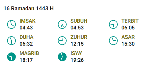Jadwal Imsak Samarinda