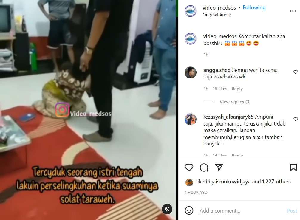 Istri kepergok selingkuh