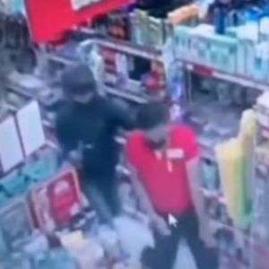 Tangkapan layar perampokan minimarket di Tangerang