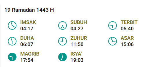 Jadwal Imsak Gorontalo