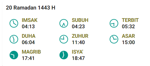 Jadwal Buka Salatiga