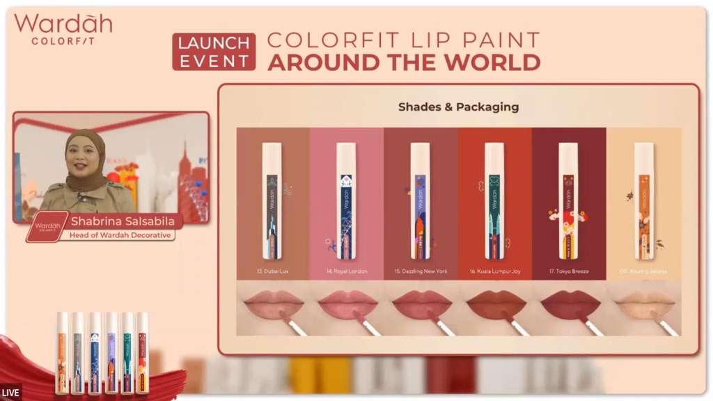 Wardah Lip Paint Limited Edition Around The World